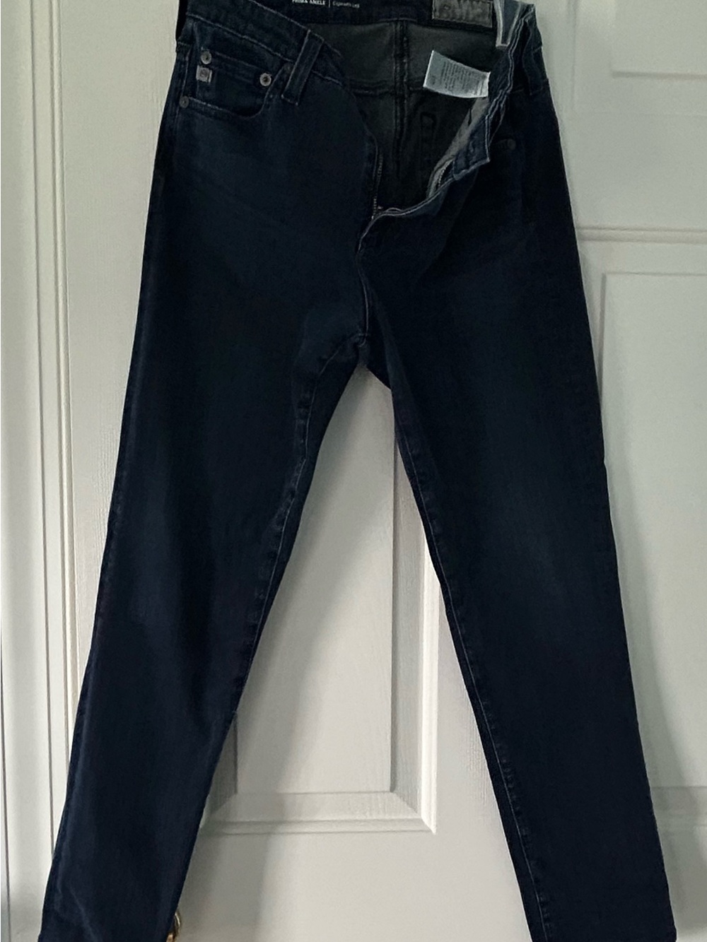 Ag Adriano Goldschmied Dark Blue Slim Straight Jeans